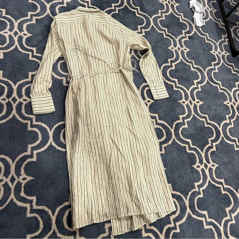 Arket wrap linen striped dress - Picture 11 of 16